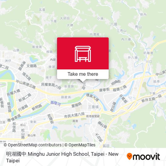 明湖國中 Minghu Junior High School地圖