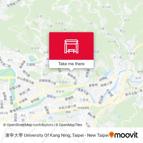 康寧大學 University Of Kang Ning map