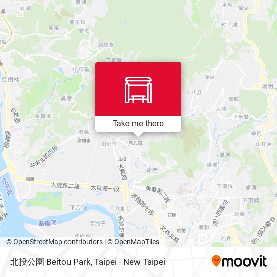北投公園 Beitou Park map