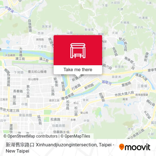 新湖舊宗路口 Xinhuandjiuzongintersection map