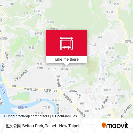 北投公園 Beitou Park map