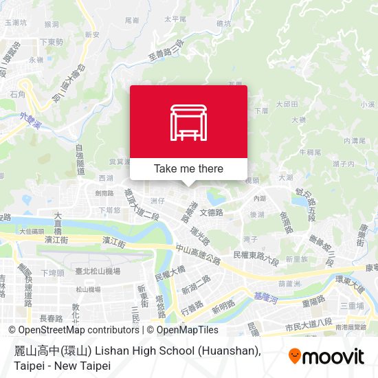 麗山高中(環山) Lishan High School (Huanshan) map