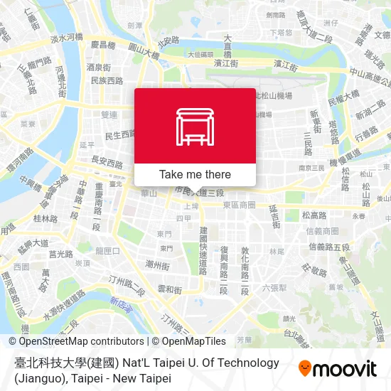 臺北科技大學(建國) Nat'L Taipei U. Of Technology (Jianguo)地圖