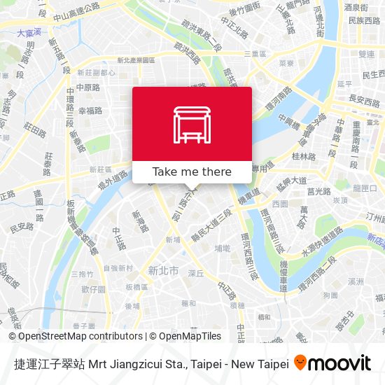 捷運江子翠站 Mrt Jiangzicui Sta. map