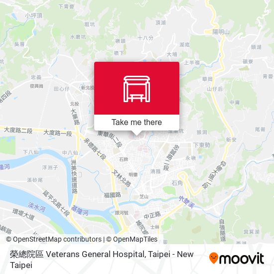 榮總院區 Veterans General Hospital map