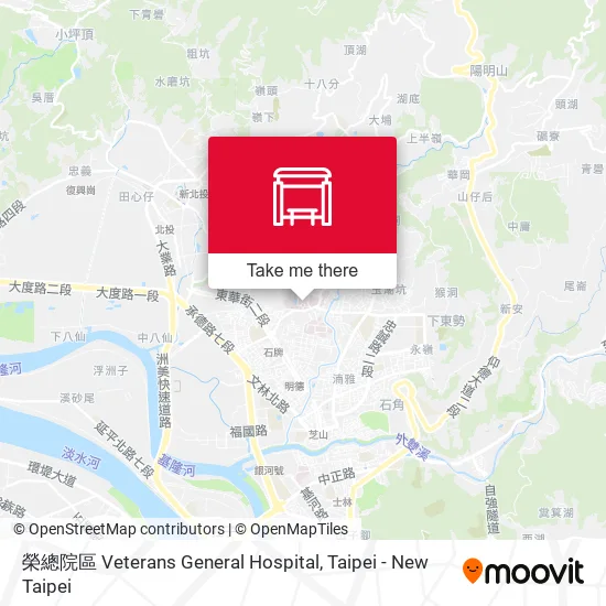 榮總院區 Veterans General Hospital map