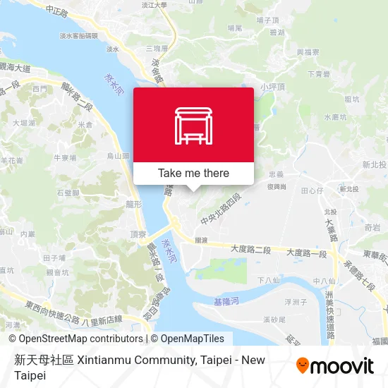 新天母社區 Xintianmu Community map