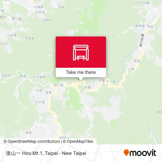 後山一 Hou Mt.1 map
