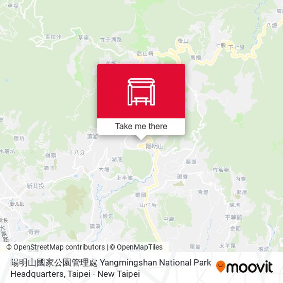 陽明山國家公園管理處 Yangmingshan National Park Headquarters地圖