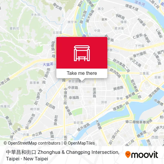 中華昌和街口 Zhonghua & Changping Intersection map