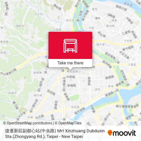 捷運新莊副都心站(中央路) Mrt Xinzhuang Dubduxin Sta.(Zhongyang Rd.)地圖