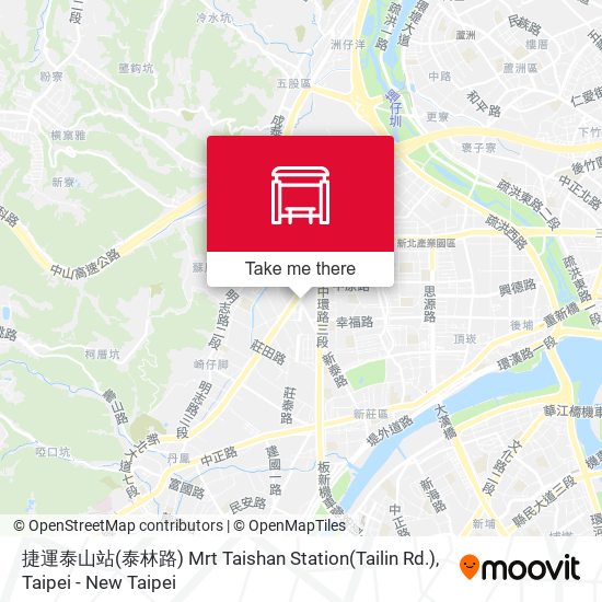 捷運泰山站(泰林路) Mrt Taishan Station(Tailin Rd.) map