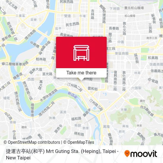 捷運古亭站(和平) Mrt Guting Sta. (Heping) map