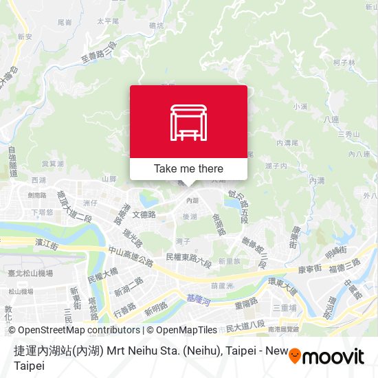 捷運內湖站(內湖) Mrt Neihu Sta. (Neihu) map