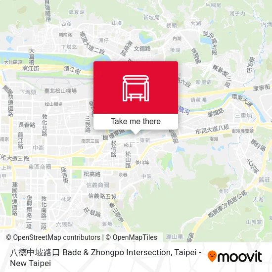 八德中坡路口 Bade & Zhongpo Intersection地圖