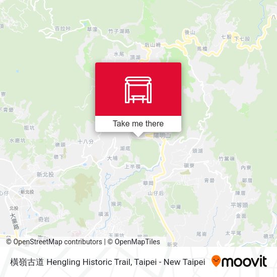 橫嶺古道 Hengling Historic Trail地圖