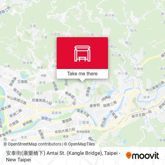 安泰街(康樂橋下) Antai St. (Kangle Bridge) map