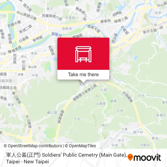 軍人公墓(正門) Soldiers' Public Cemetry (Main Gate) map