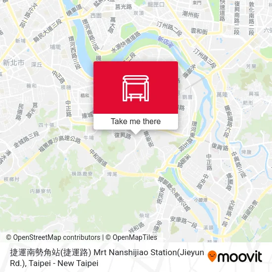捷運南勢角站(捷運路) Mrt Nanshijiao Station(Jieyun Rd.) map