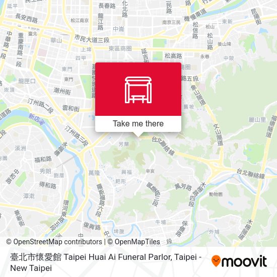 臺北市懷愛館 Taipei Huai Ai Funeral Parlor map