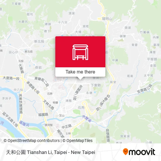 天和公園 Tianshan Li map