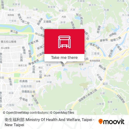 衛生福利部 Ministry Of Health And Welfare map