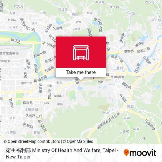 衛生福利部 Ministry Of Health And Welfare map