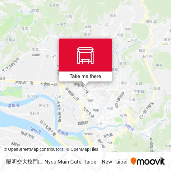 陽明交大校門口 Nycu Main Gate map