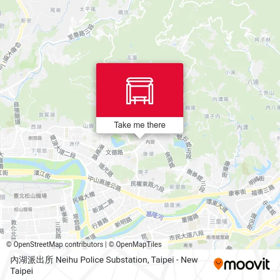 內湖派出所 Neihu Police Substation map