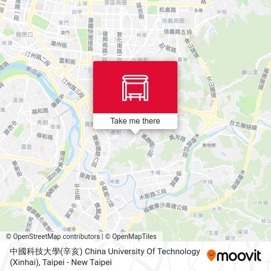 中國科技大學(辛亥) China University Of Technology (Xinhai) map