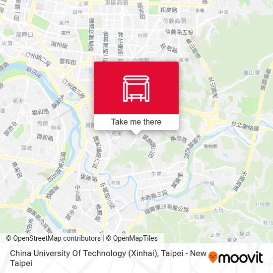 中國科技大學(辛亥) China University Of Technology (Xinhai)地圖