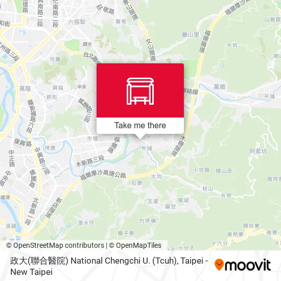 政大(聯合醫院) National Chengchi U. (Tcuh) map