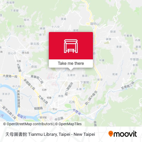天母圖書館 Tianmu Library map