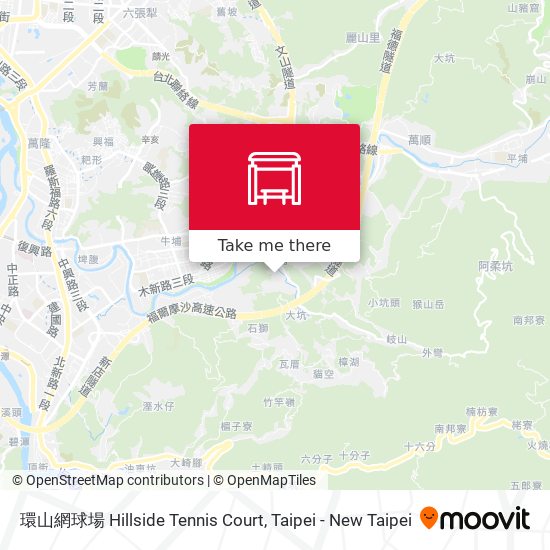 環山網球場 Hillside Tennis Court map