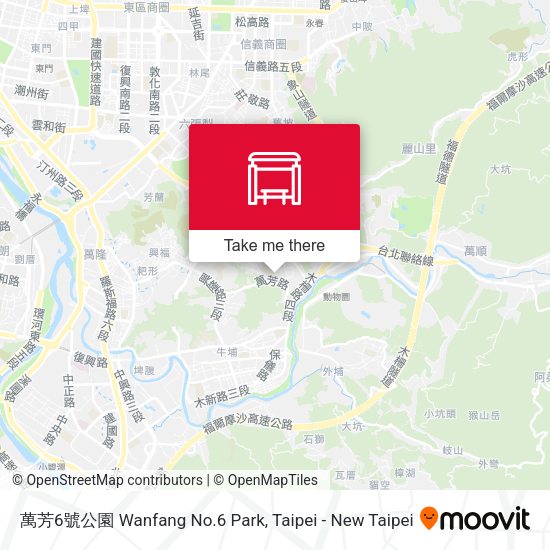 萬芳6號公園 Wanfang No.6 Park map