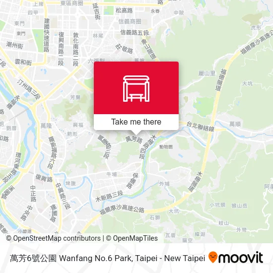 萬芳6號公園 Wanfang No.6 Park map