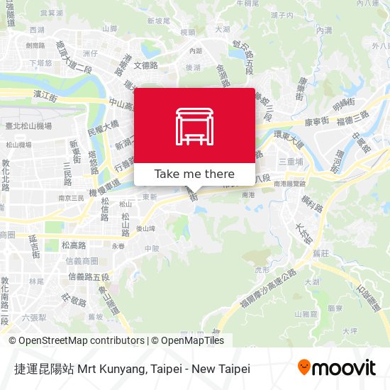 捷運昆陽站 Mrt Kunyang map