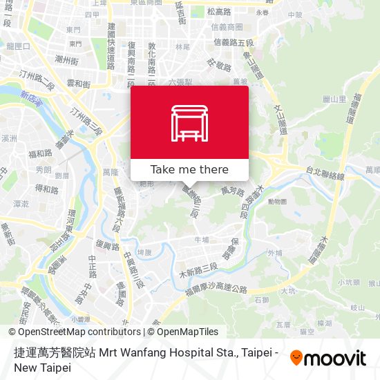 捷運萬芳醫院站 Mrt Wanfang Hospital Sta. map