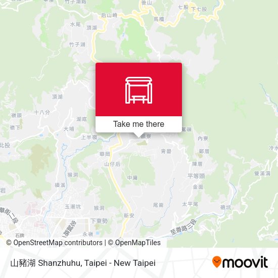 山豬湖 Shanzhuhu map