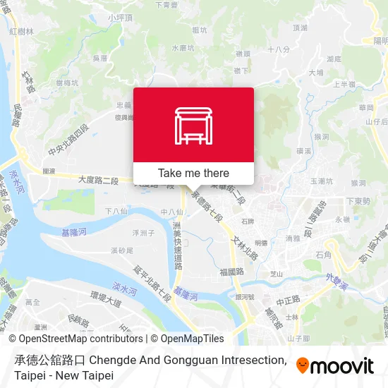 承德公舘路口 Chengde And Gongguan Intresection map
