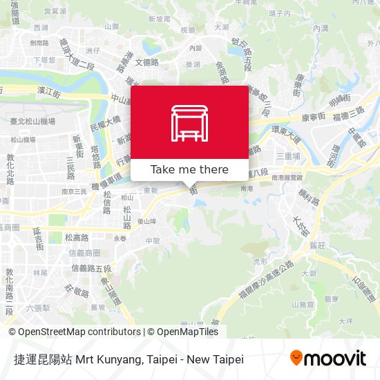 捷運昆陽站 Mrt Kunyang map