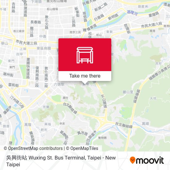 吳興街站 Wuxing St. Bus Terminal map