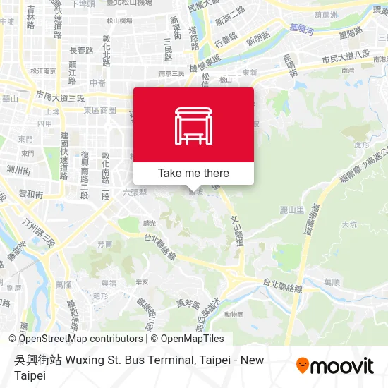 吳興街站 Wuxing St. Bus Terminal map