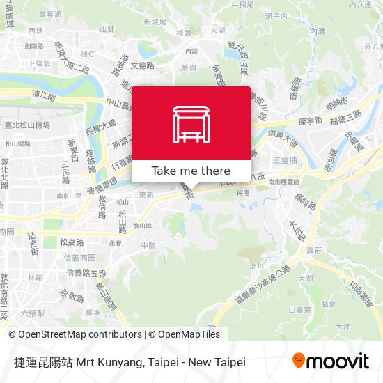 捷運昆陽站 Mrt Kunyang map