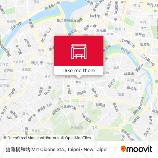 捷運橋和站 Mrt Qiaohe Sta.地圖
