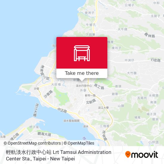 輕軌淡水行政中心站 Lrt Tamsui Administration Center Sta.地圖