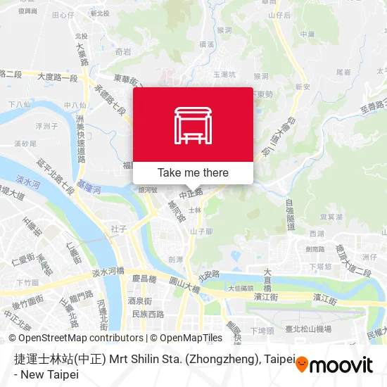 捷運士林站(中正) Mrt Shilin Sta. (Zhongzheng)地圖
