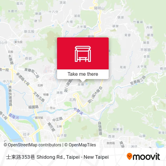 士東路353巷 Shidong Rd. map