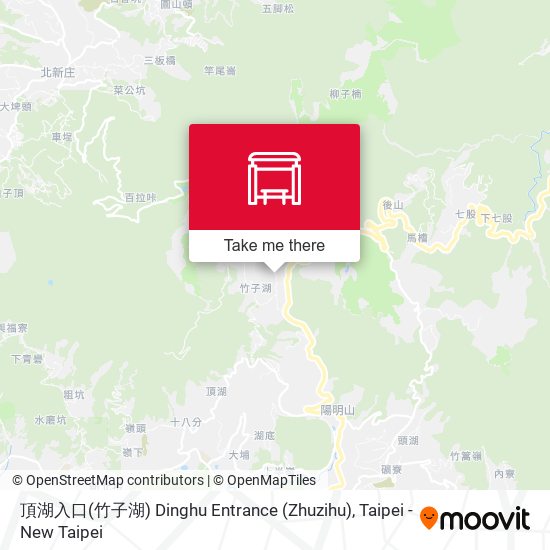 頂湖入口(竹子湖) Dinghu Entrance (Zhuzihu) map
