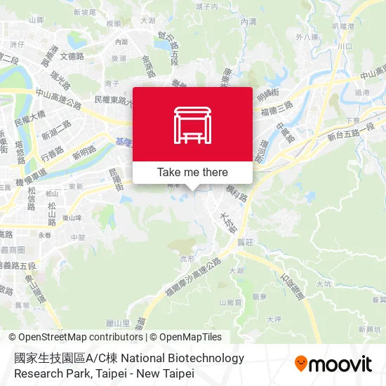 國家生技園區A / C棟 National Biotechnology Research Park地圖